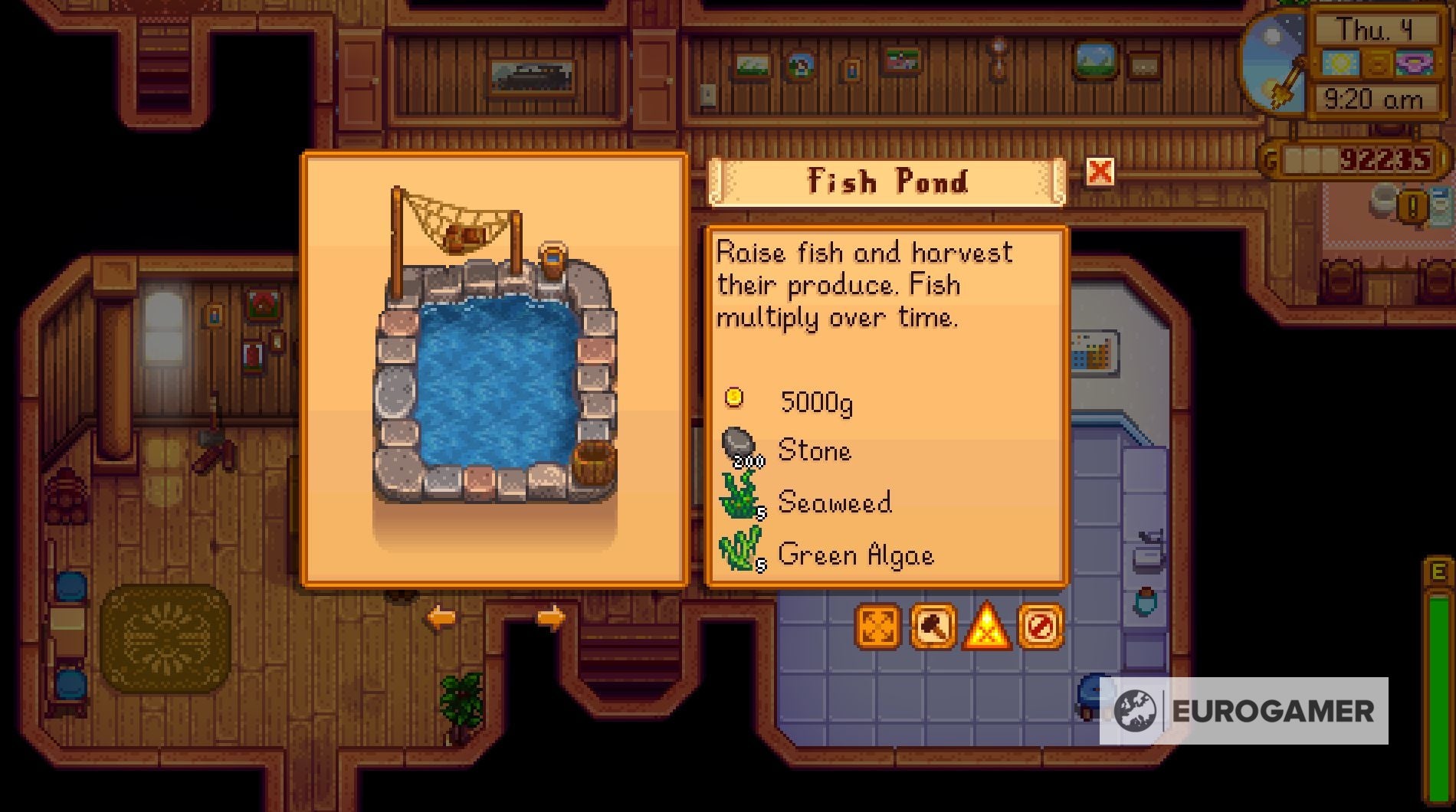 Stardew Valley Ponds best products and best fish for ponds, and pond